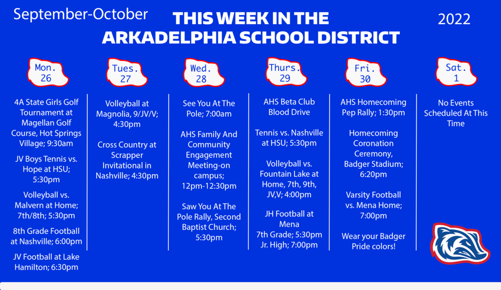 Activities Sept-Oct