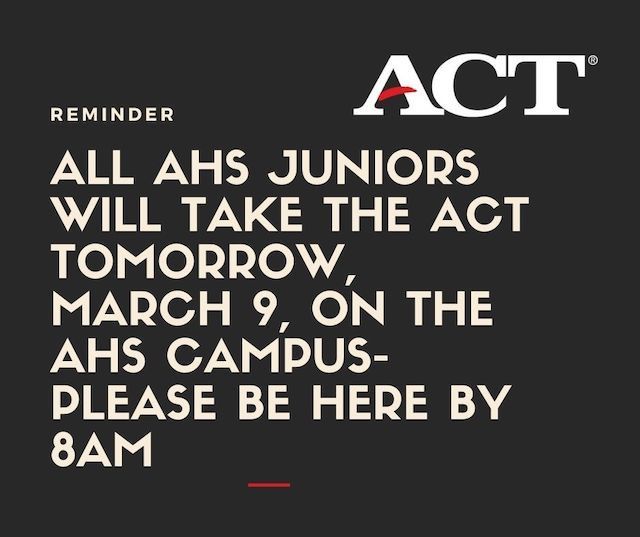 Attention AHS Juniors