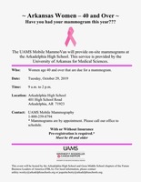 UAMS Mammovan to be at AHS