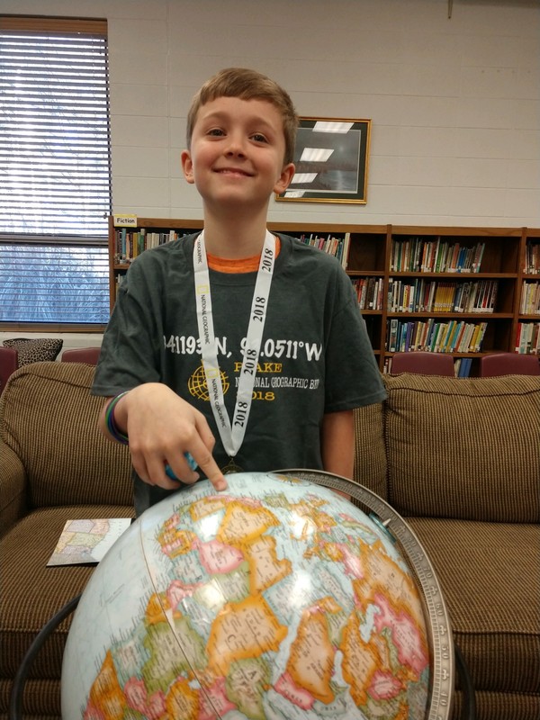 Peake holds National Geographic Bee Peake Elementary School
