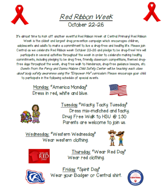 Red Ribbon Week!